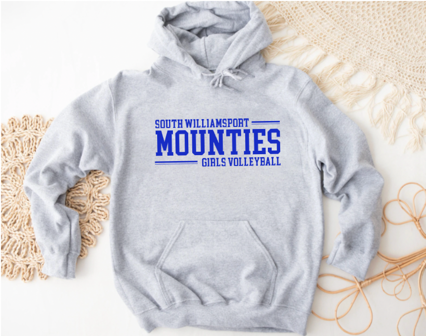 South Williamsport Girls Volleyball Hooded Sweatshirt- Design 1