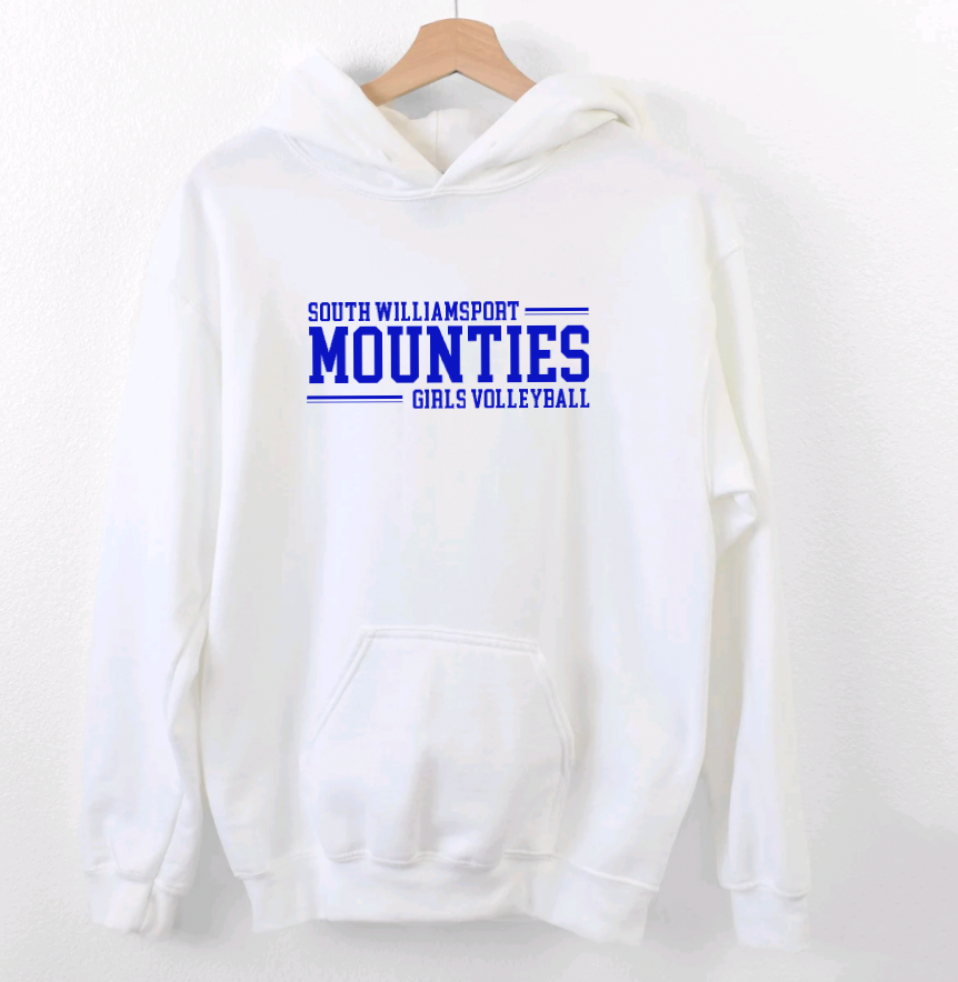 South Williamsport Girls Volleyball Hooded Sweatshirt- Design 1