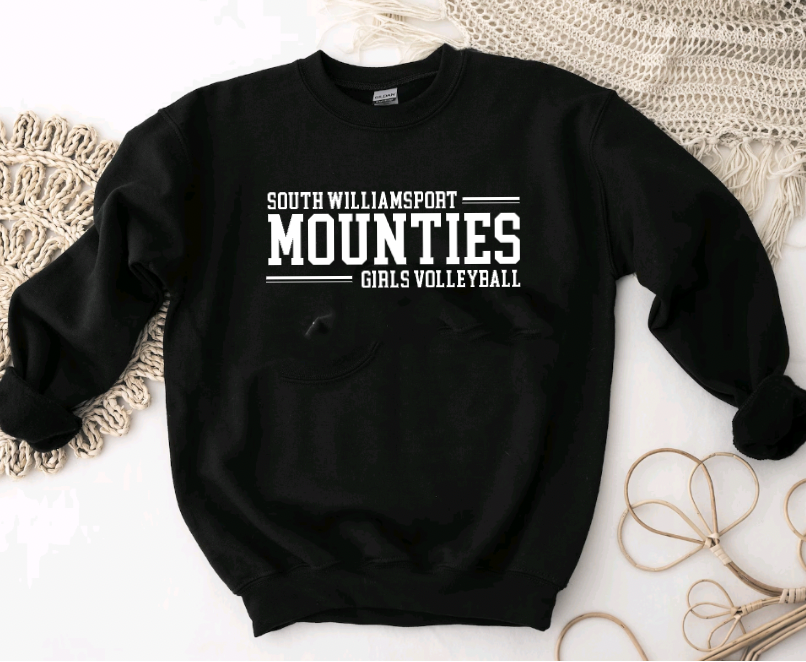 South Williamsport Girls Volleyball Crewneck Sweatshirt- Design 1