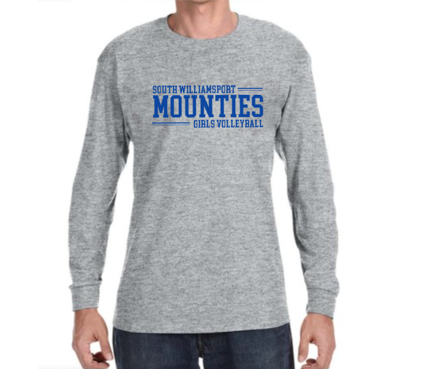 South Williamsport Girls Volleyball Long Sleeve Shirt- Design 1