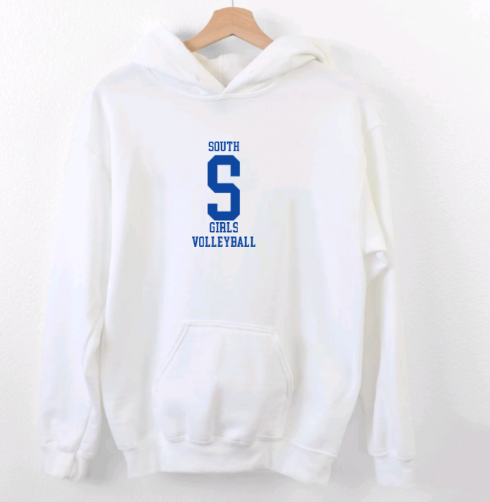 South Williamsport Girls Volleyball Hooded Sweatshirt- Design 2