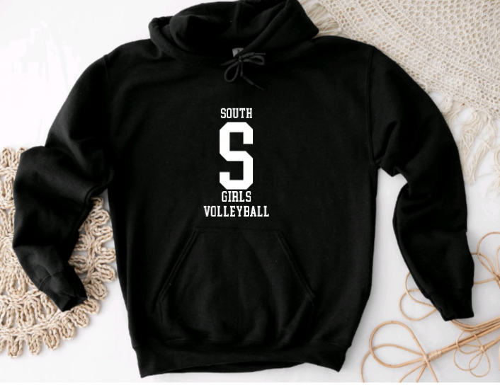 South Williamsport Girls Volleyball Hooded Sweatshirt- Design 2