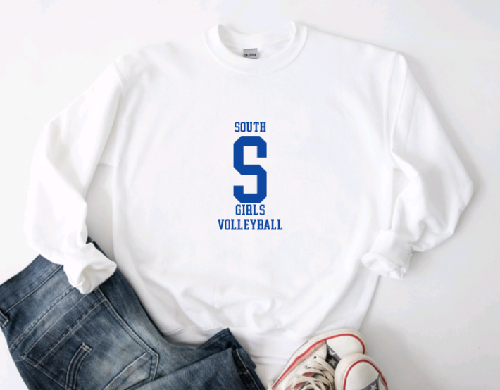 South Williamsport Girls Volleyball Crewneck Sweatshirt- Design 2