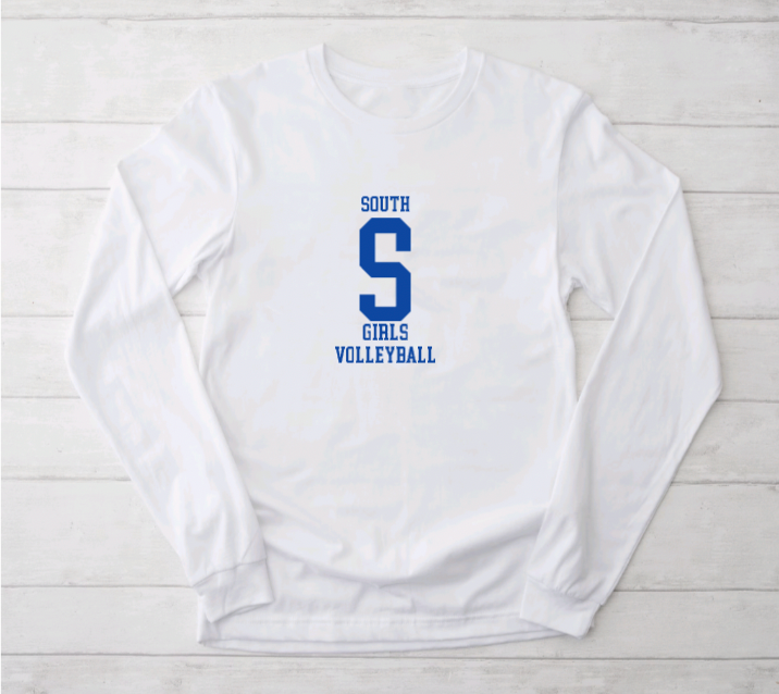South Williamsport Girls Volleyball Long Sleeve Shirt- Design 2