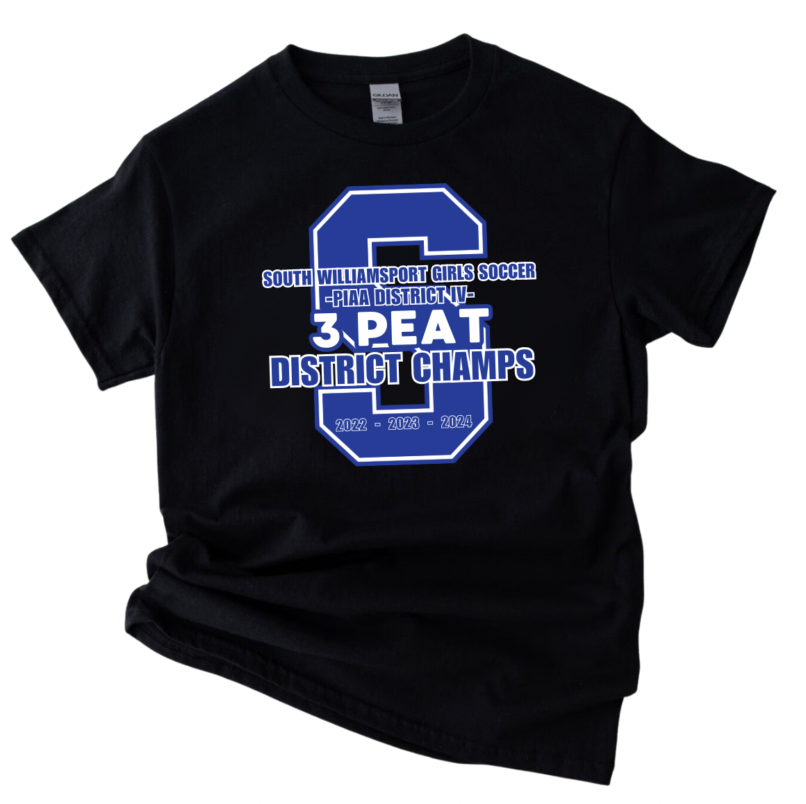 South Williamsport Girls Soccer District Champs Black T-Shirt