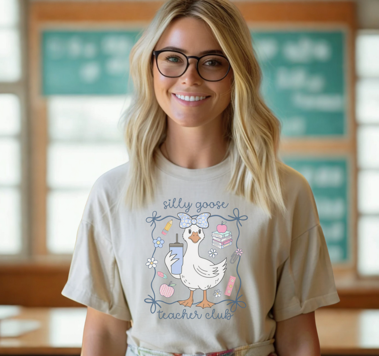 Silly Goose Teachers Club Teaching Shirt
