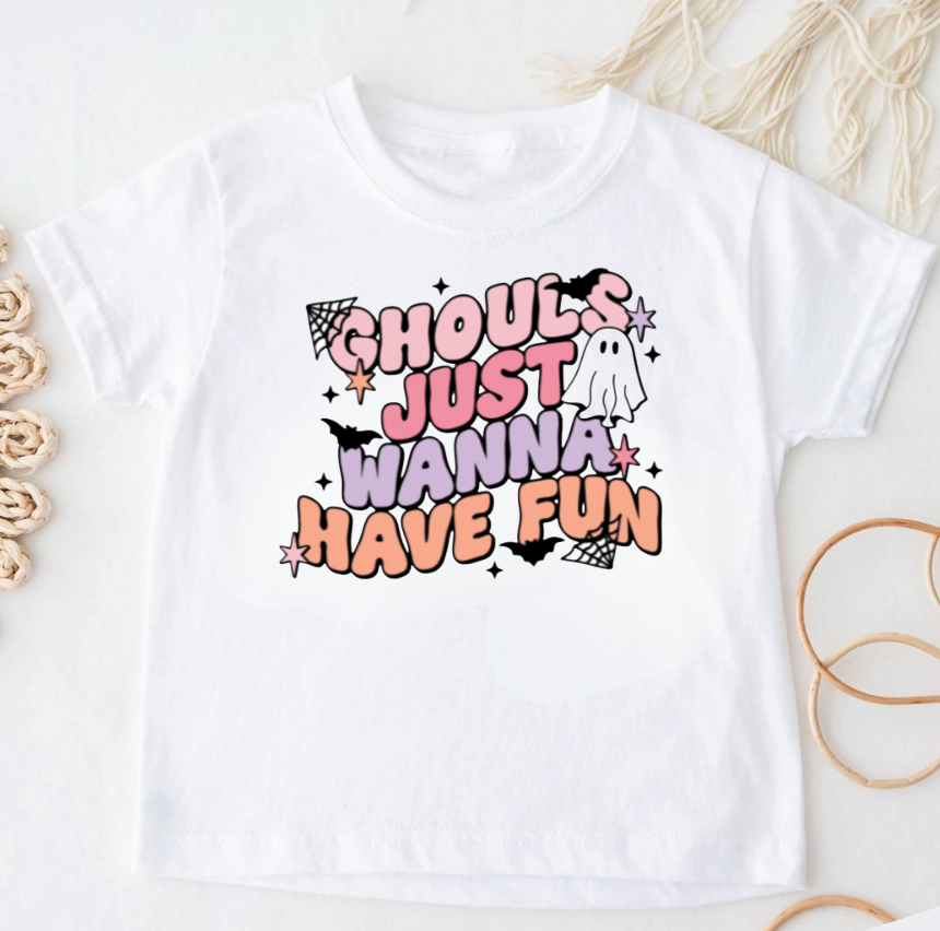 Ghouls Just Wanna Have Fun Halloween Shirts for Kids