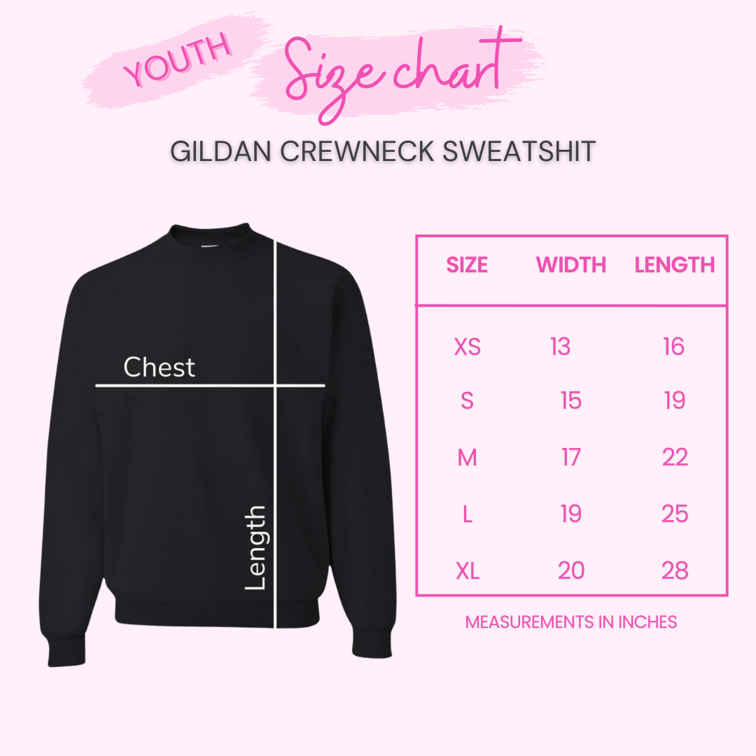 Personalized Back To School Pink Crewneck For Girls