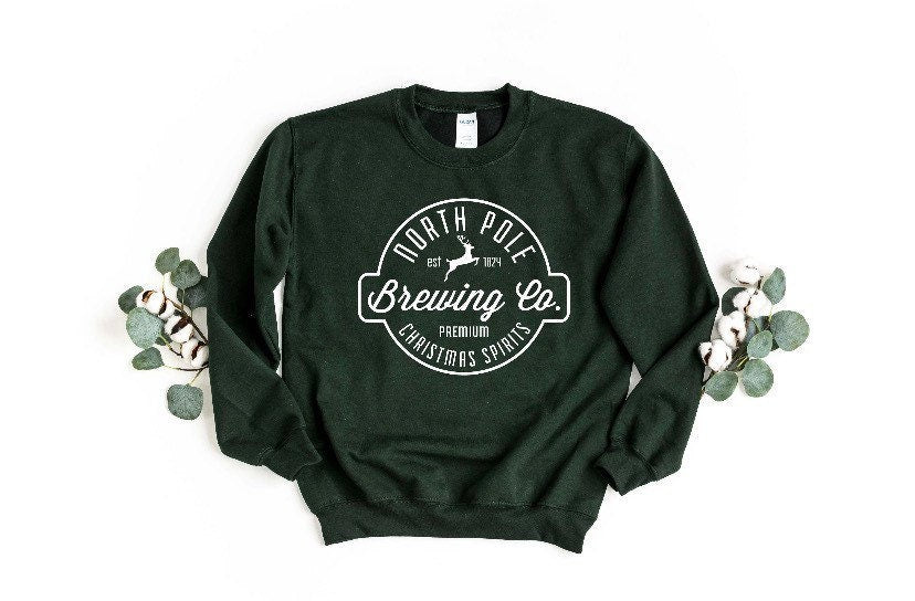 North Pole Brewing Company Green Crewneck