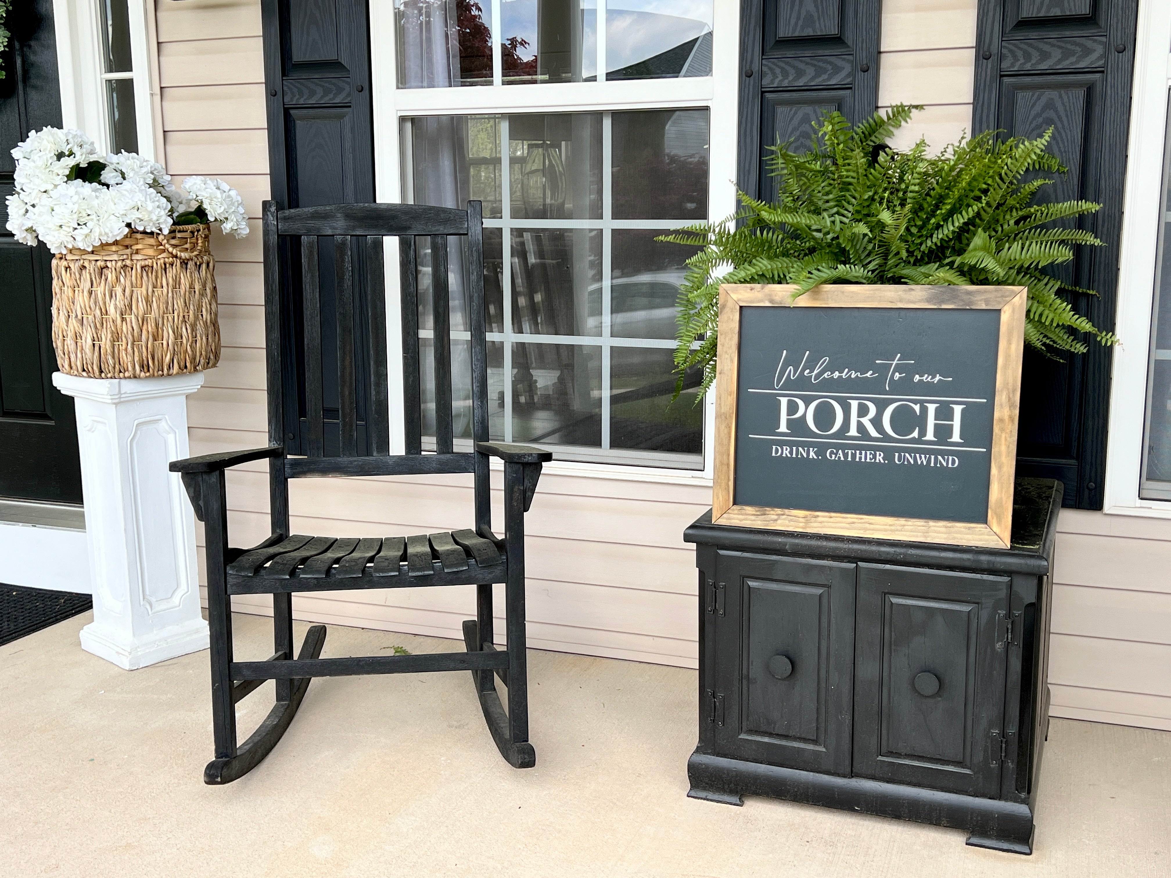Welcome To Our Porch Wooden Sign