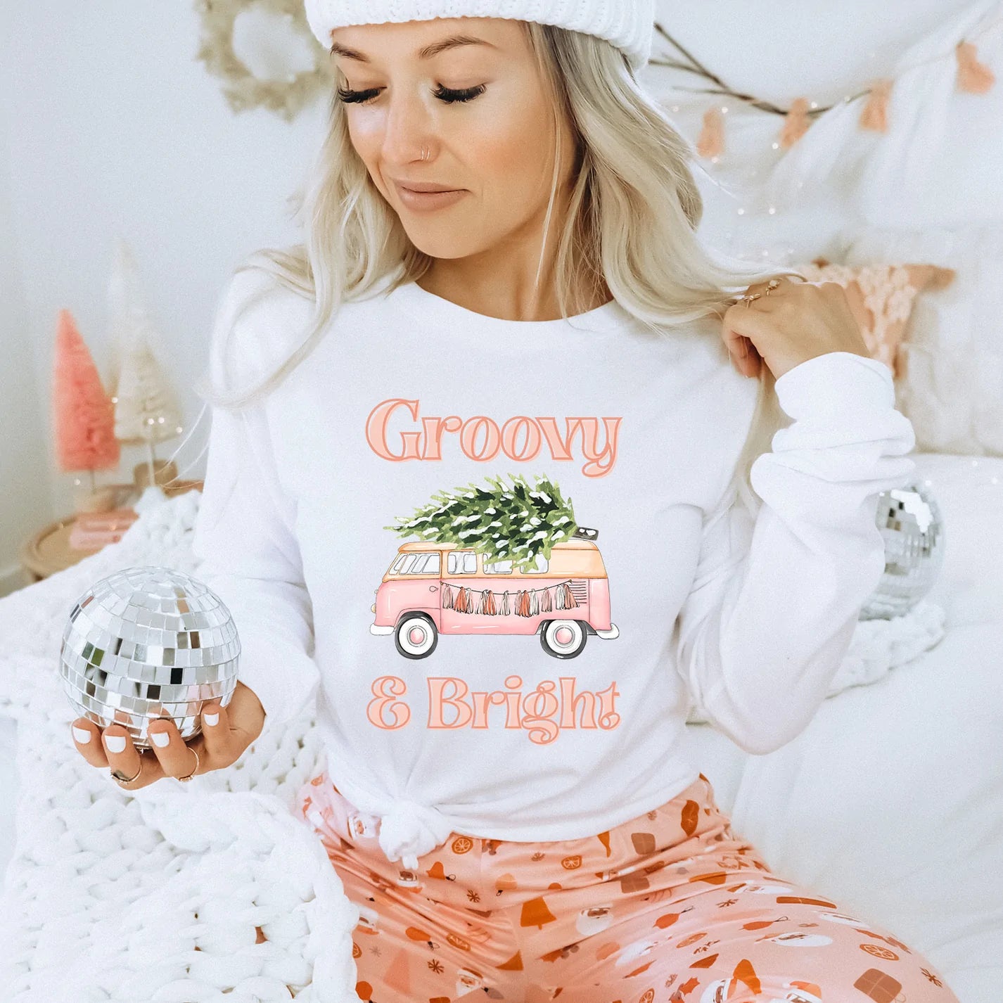 Groovy and Bright Christmas Tree Crewneck