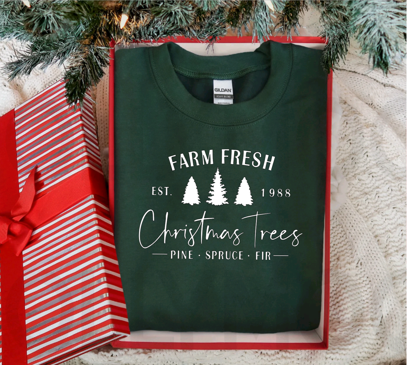 Farm Fresh Christmas Tree Shirt or Crewneck