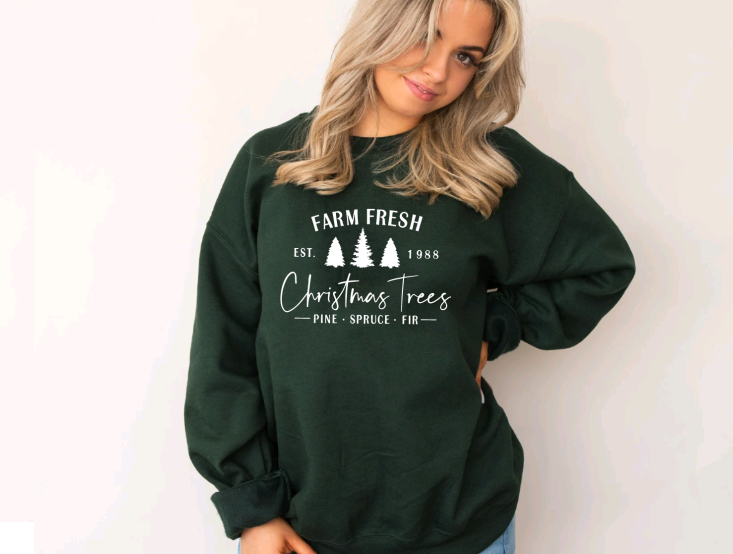 Farm Fresh Christmas Tree Shirt or Crewneck