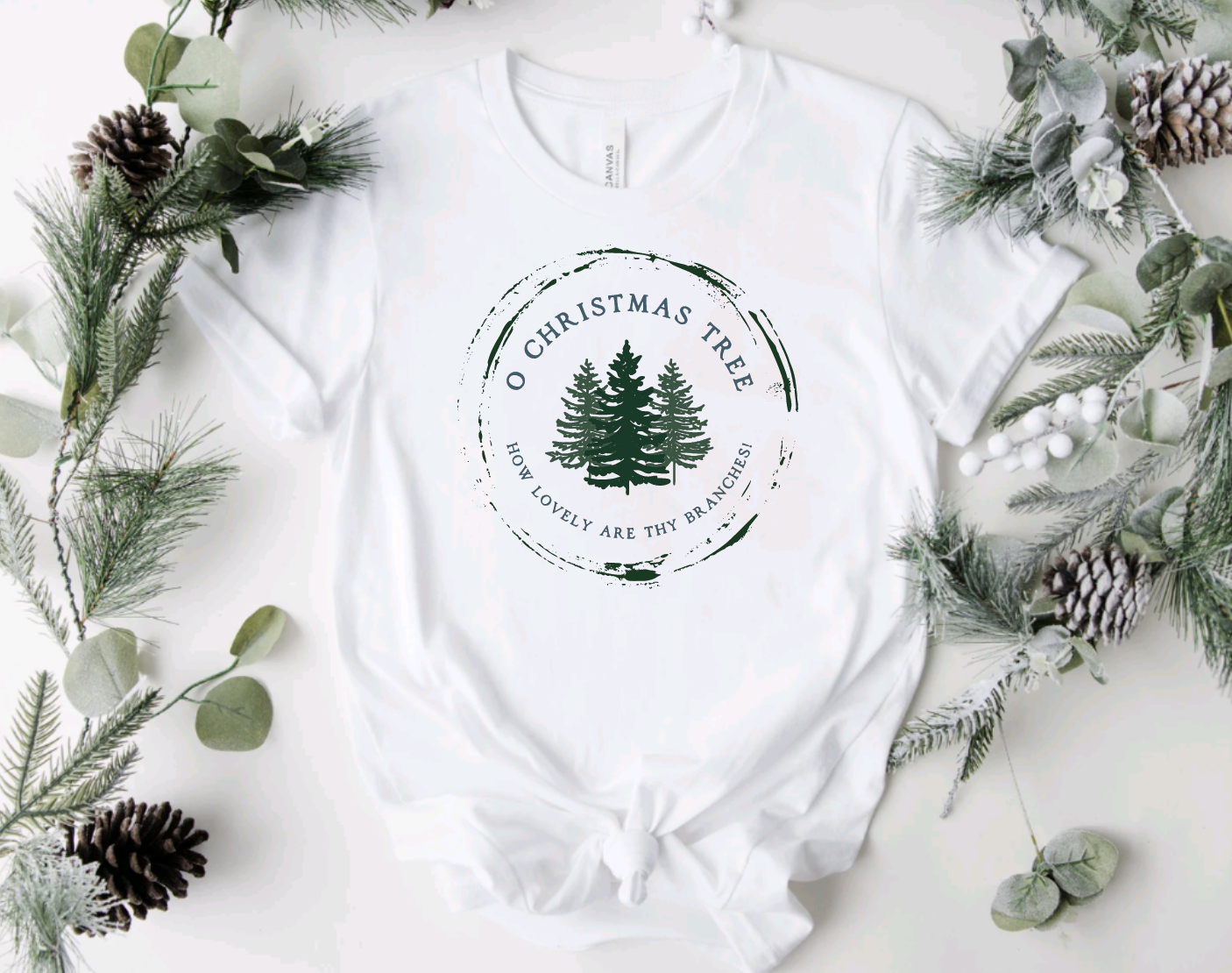 O' Christmas Tree White Tee