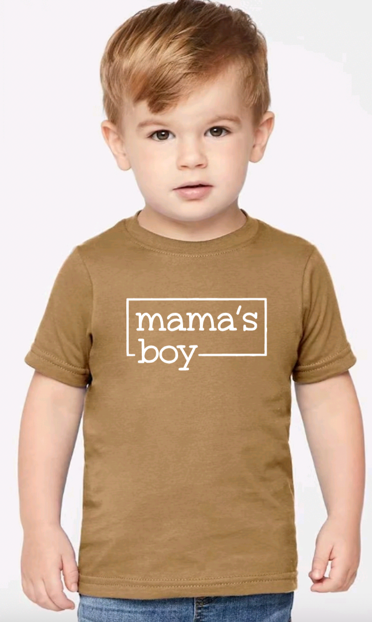 Mamas Boy Tan Tee
