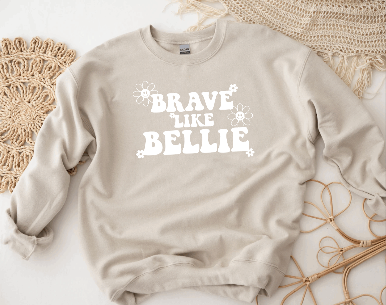 Brave Like Bellie Flower Crewneck