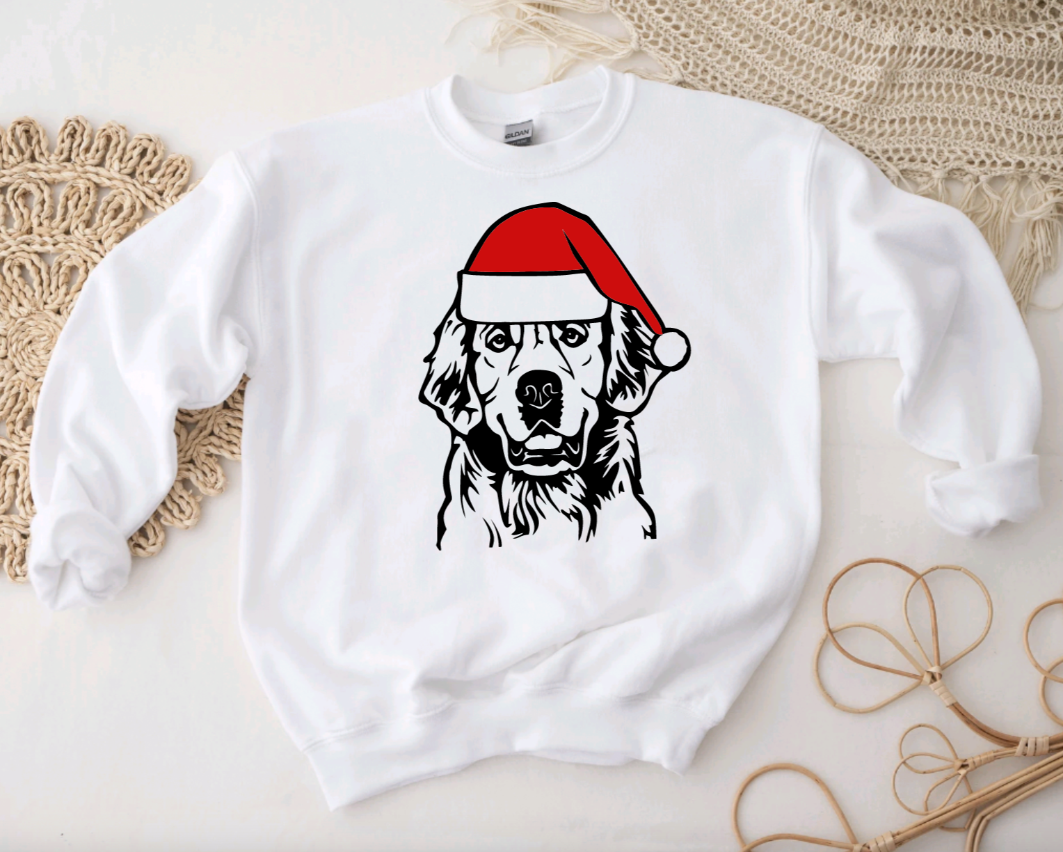 Golden Retriever Christmas Shirt or Crewneck