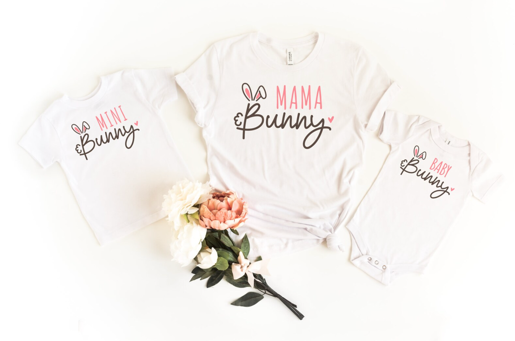 Mama and Mini Bunny Matching Easter Tees