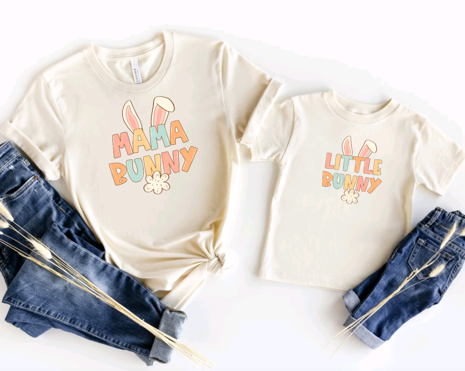 Mama and Mini Bunny Matching Easter Tees
