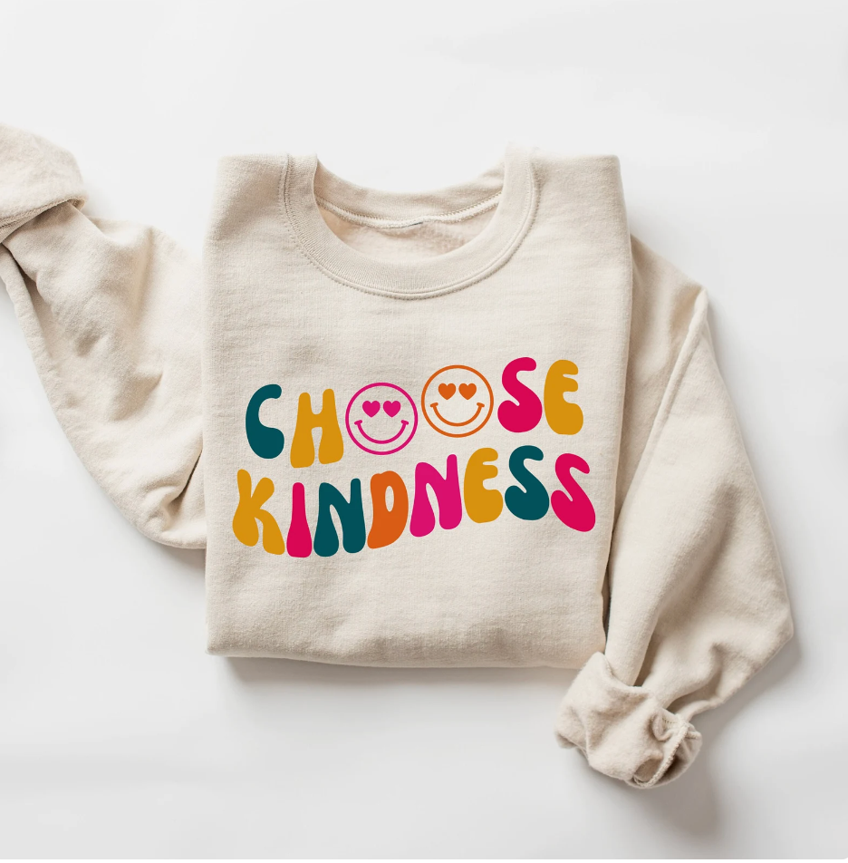 Choose Kindness Tan Crewneck