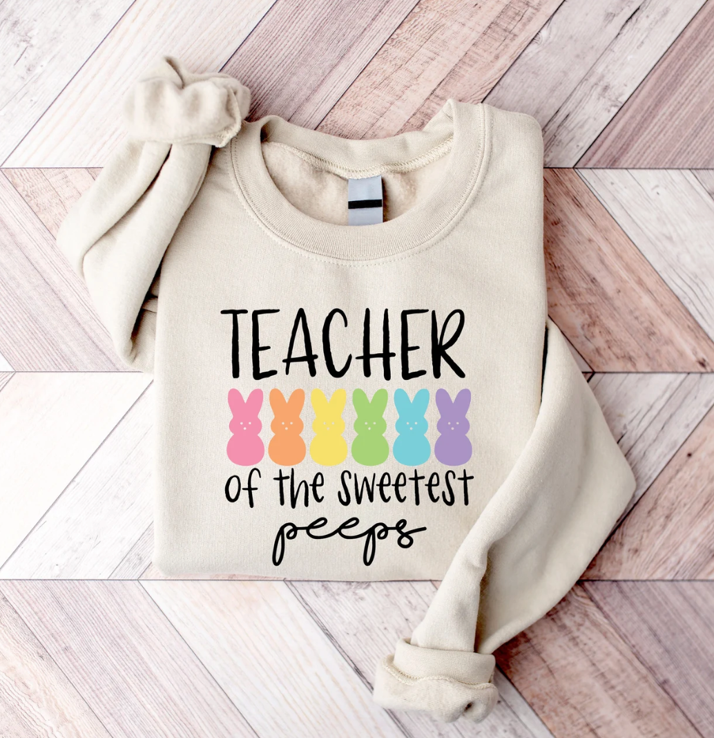 Teacher of the Cutest Peeps Easter Crewneck