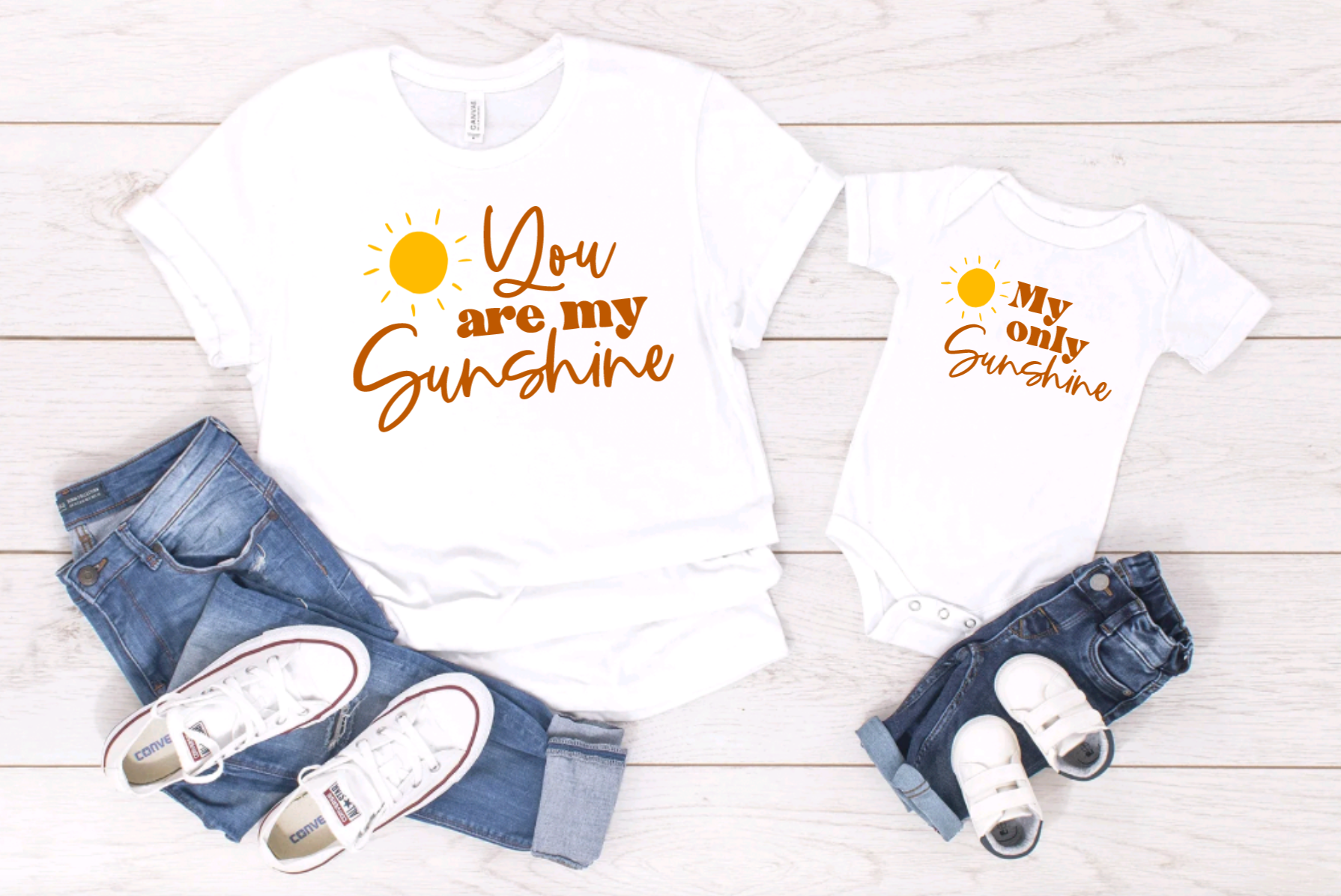 You Are My Sunshine My Only Sunshine Matching Tees