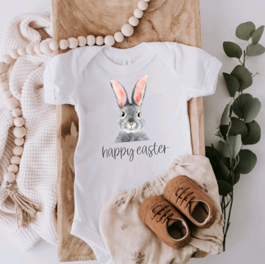 Happy Easter Bunny White Tee