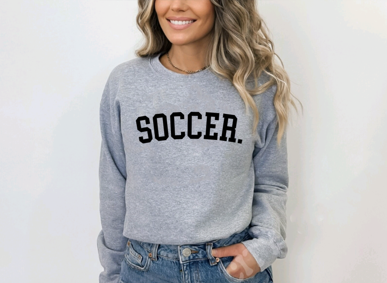 Soccer Grey Crewneck