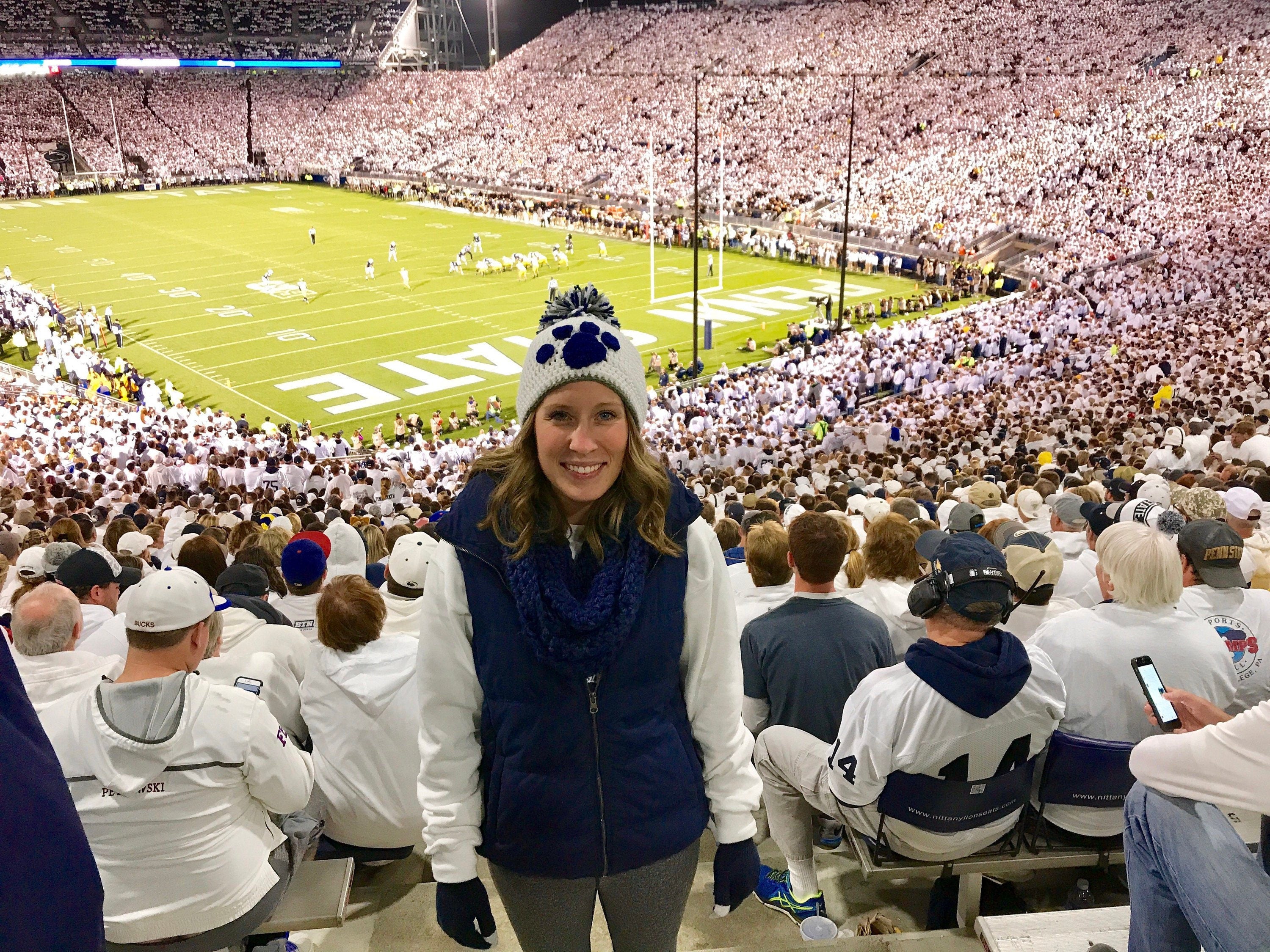 Handmade Football Paw Print Beanies