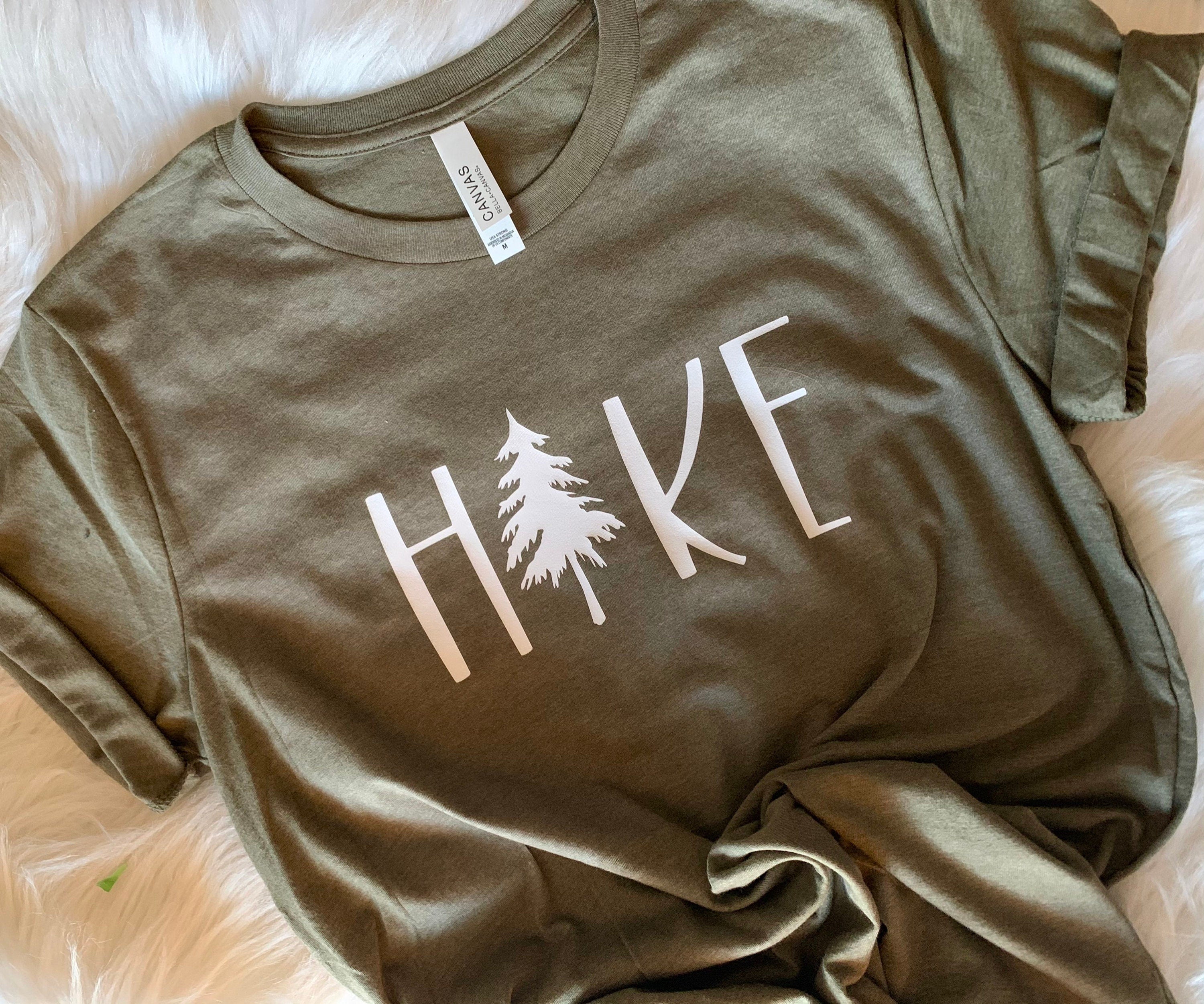 Hiking Tree Olive Green Shirt