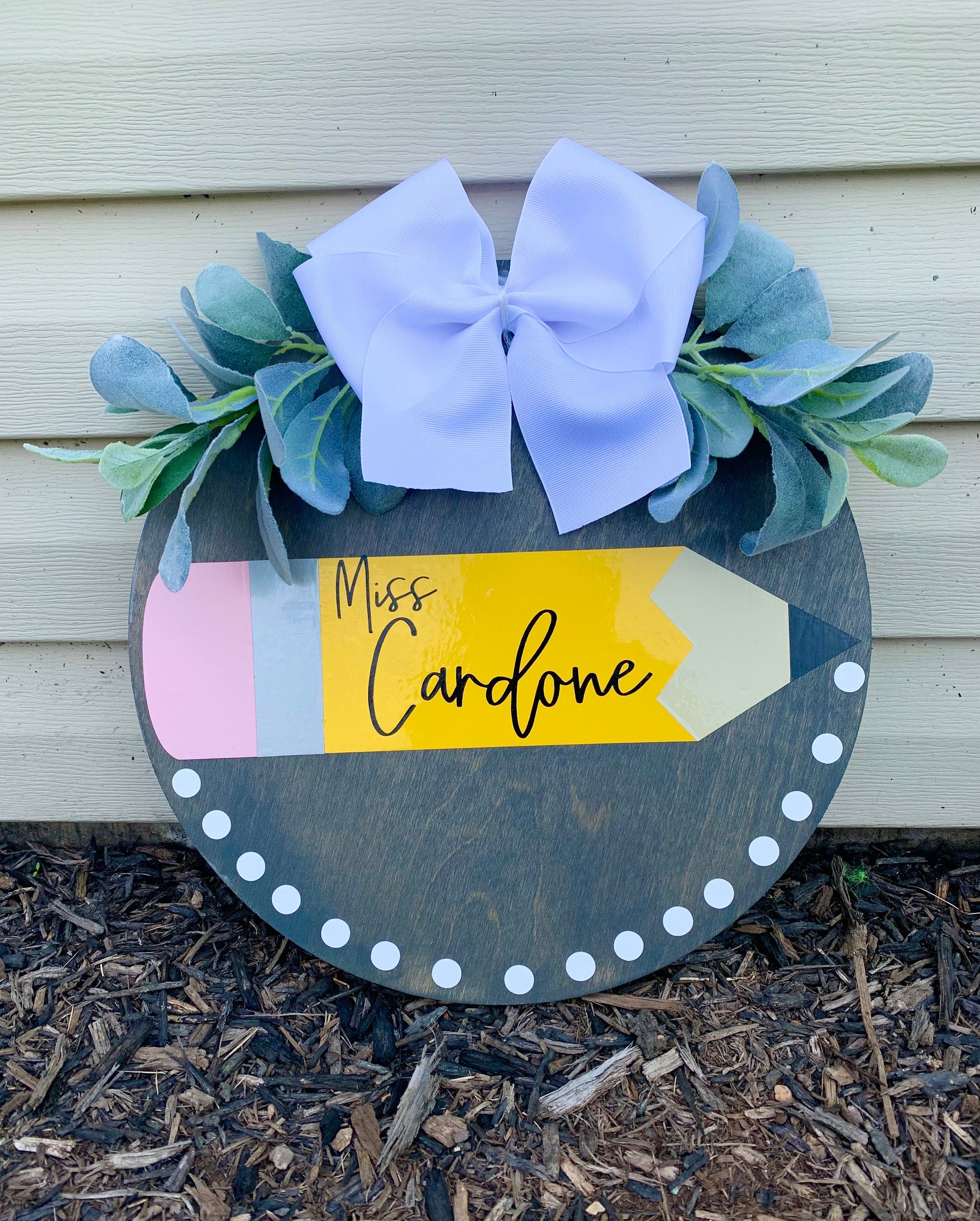 Personalized Pencil Teaching Sign For Classroom