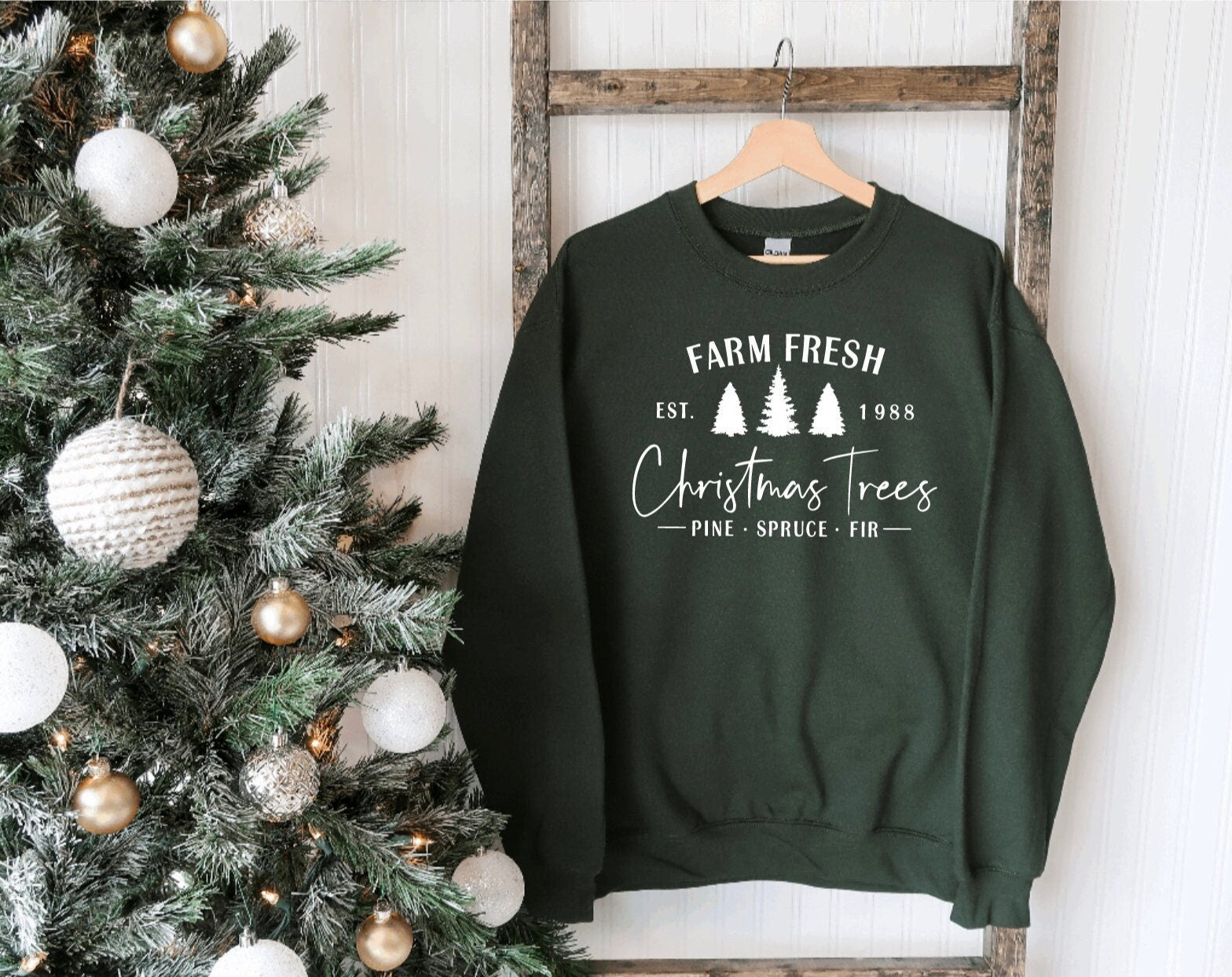 Farm Fresh Christmas Tree Shirt or Crewneck