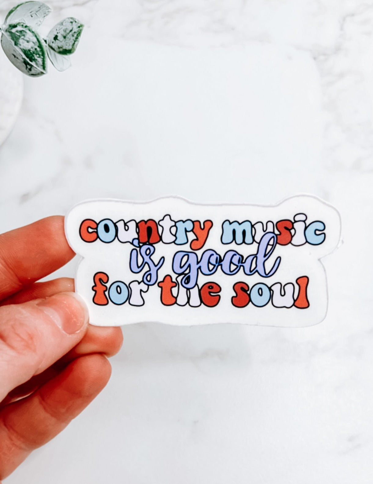Country Music Is Good For The Soul Sticker