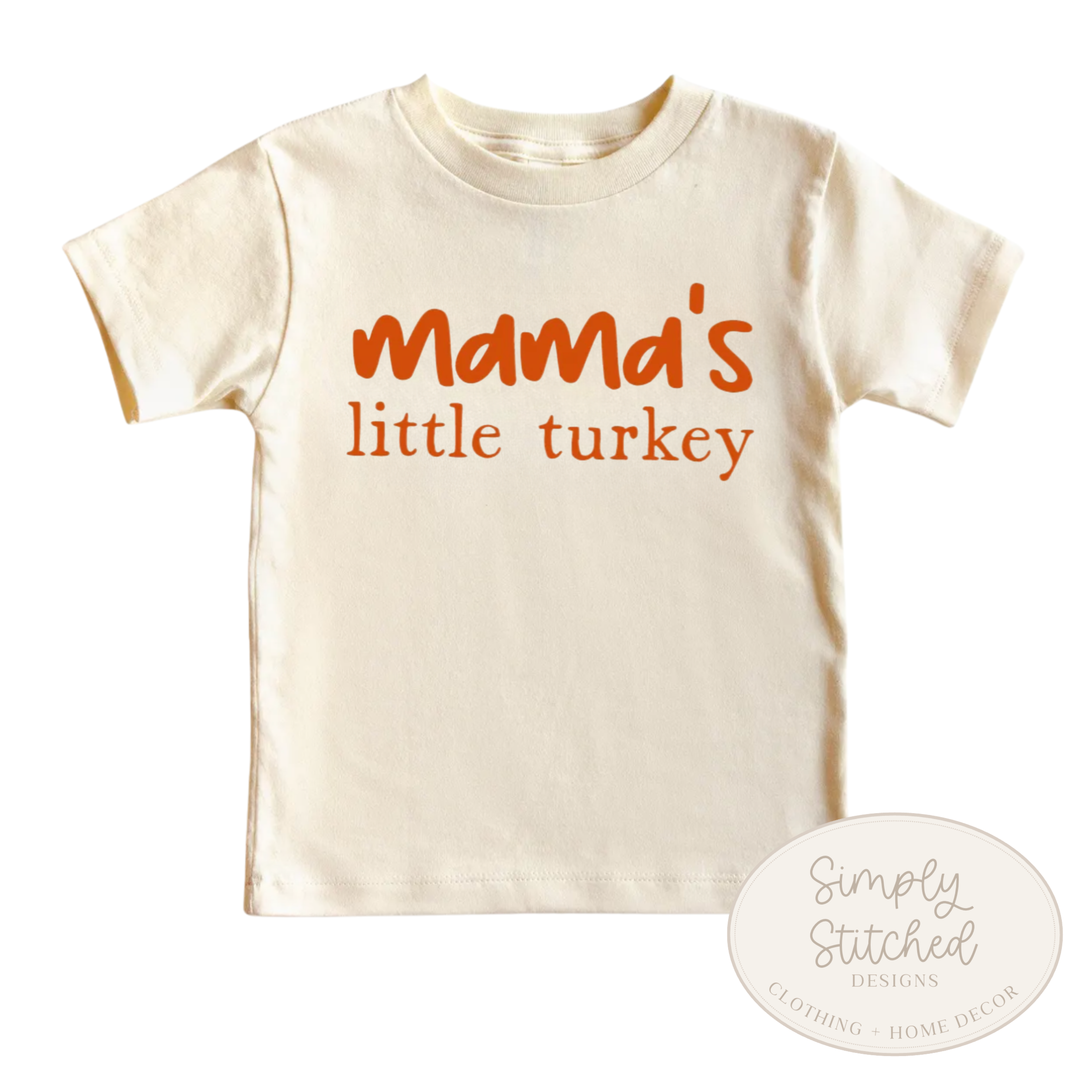 Mama's Little Turkey Neutral Fall Outfit – Cute Thanksgiving Outfit for Kids