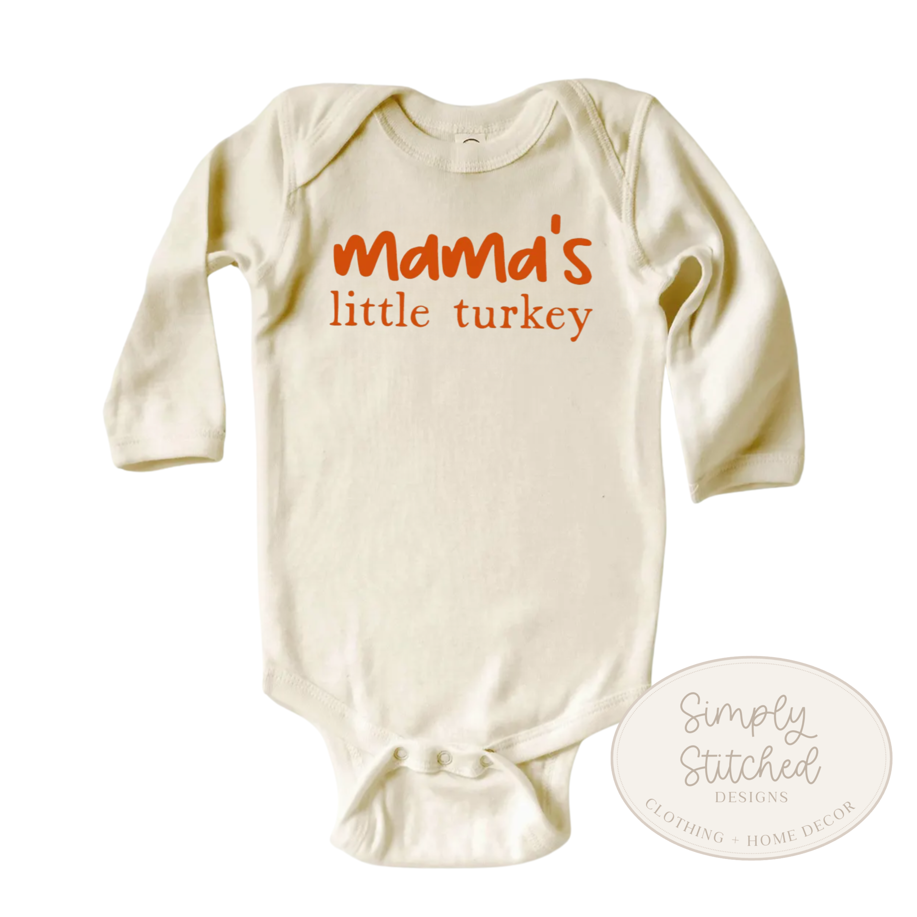 Mama's Little Turkey Neutral Fall Outfit – Cute Thanksgiving Outfit for Kids
