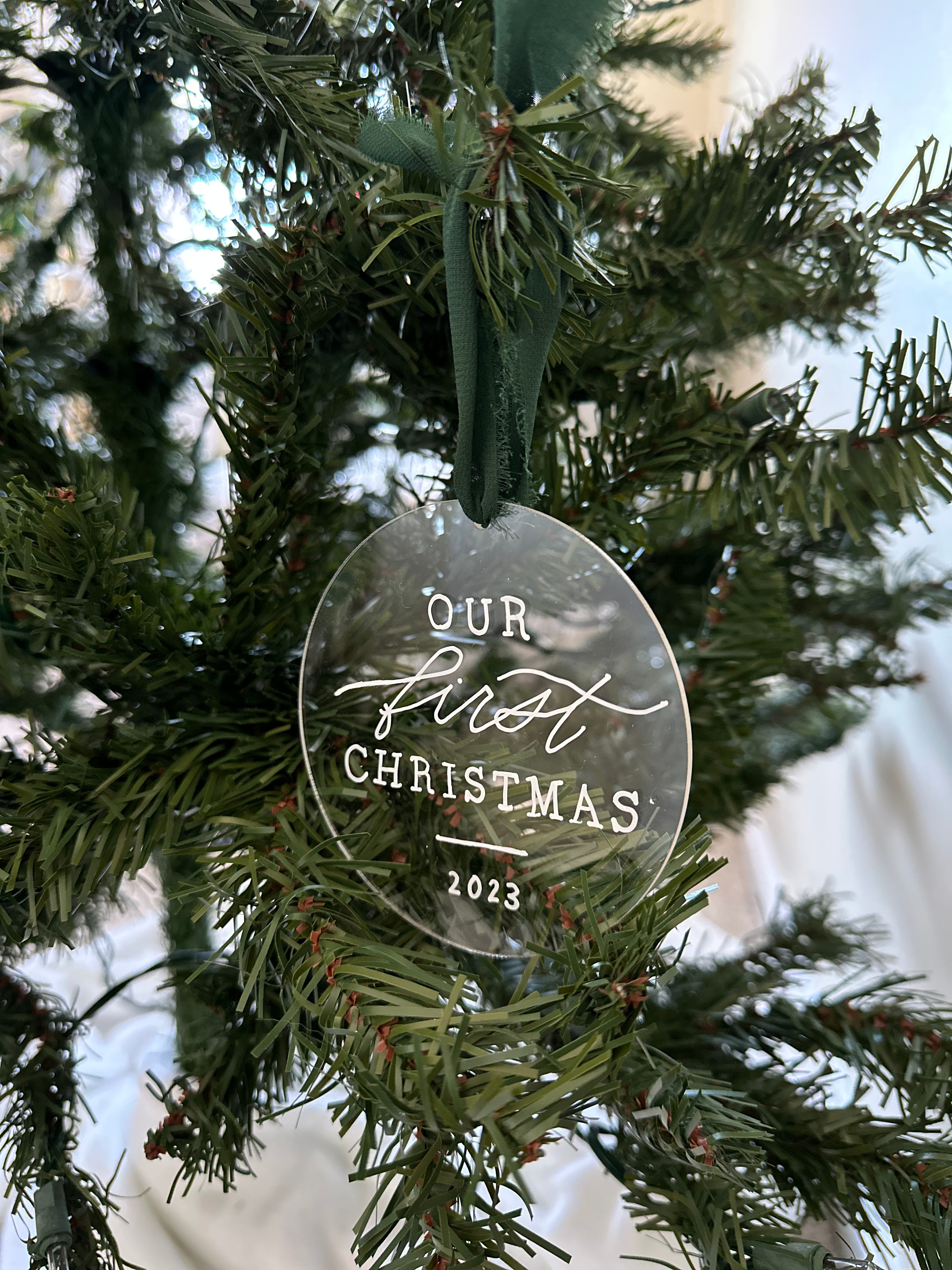 Our First Christmas 2023 Acrylic Christmas Ornament