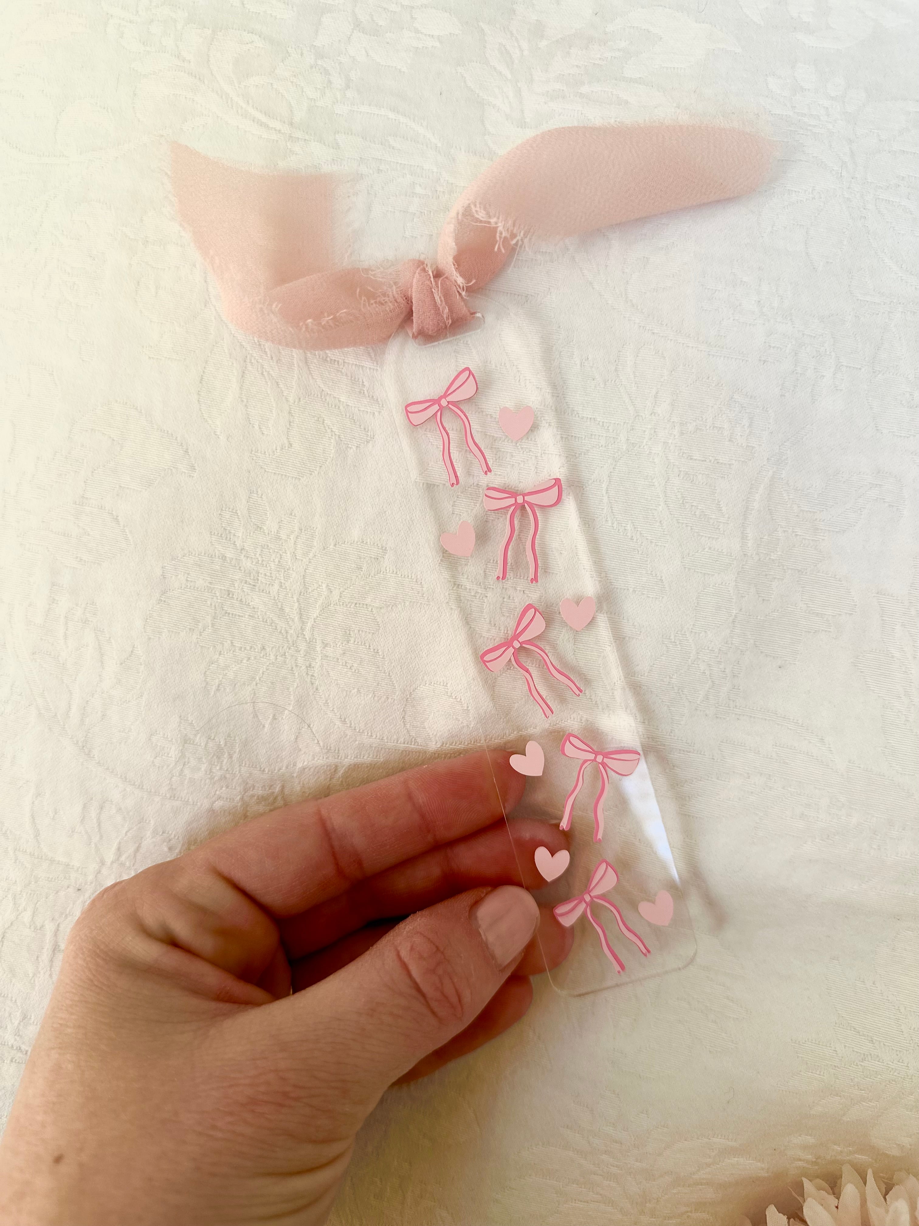 Pink Bow Bookmark