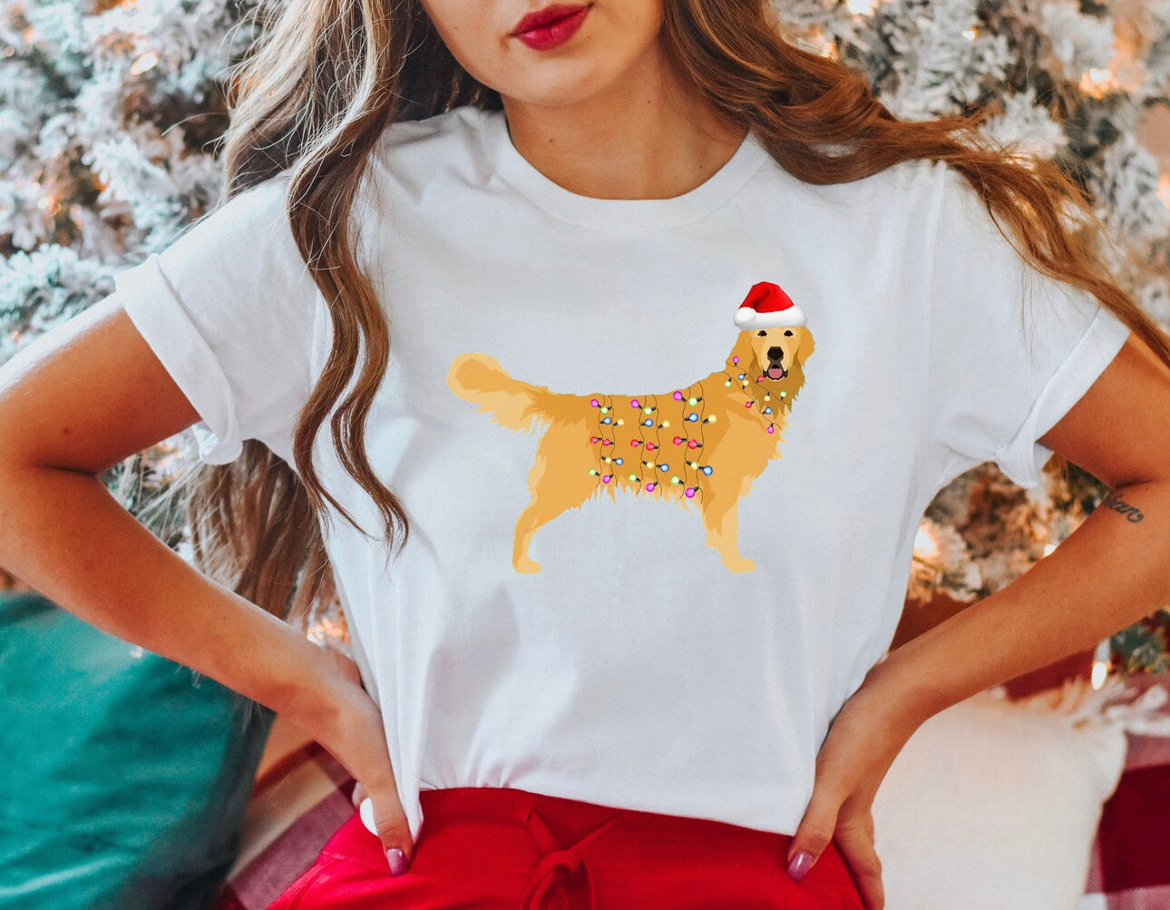 Golden Retriever Christmas T-Shirt