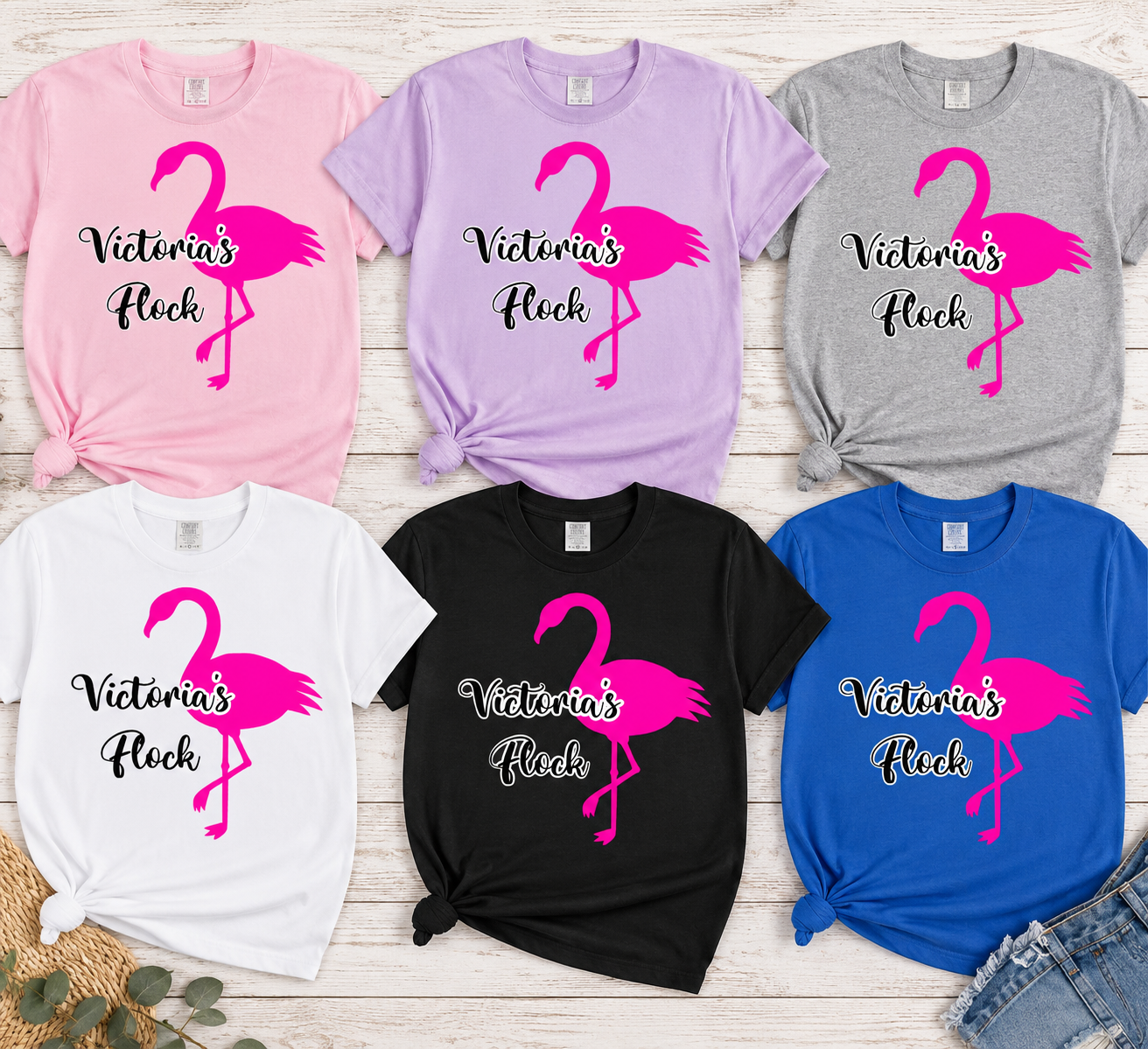Victoria'a Flock Short Sleeved T-Shirt