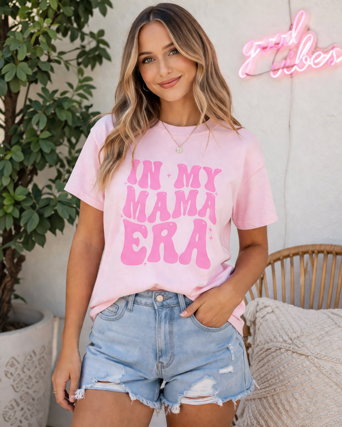 In My Mama Era Light Pink T-Shirt | Trendy Mom Shirt | Mama Era Tee | Cute Mom Shirt | Gift for Mom | Motherhood Shirt | Pink Mama Tee