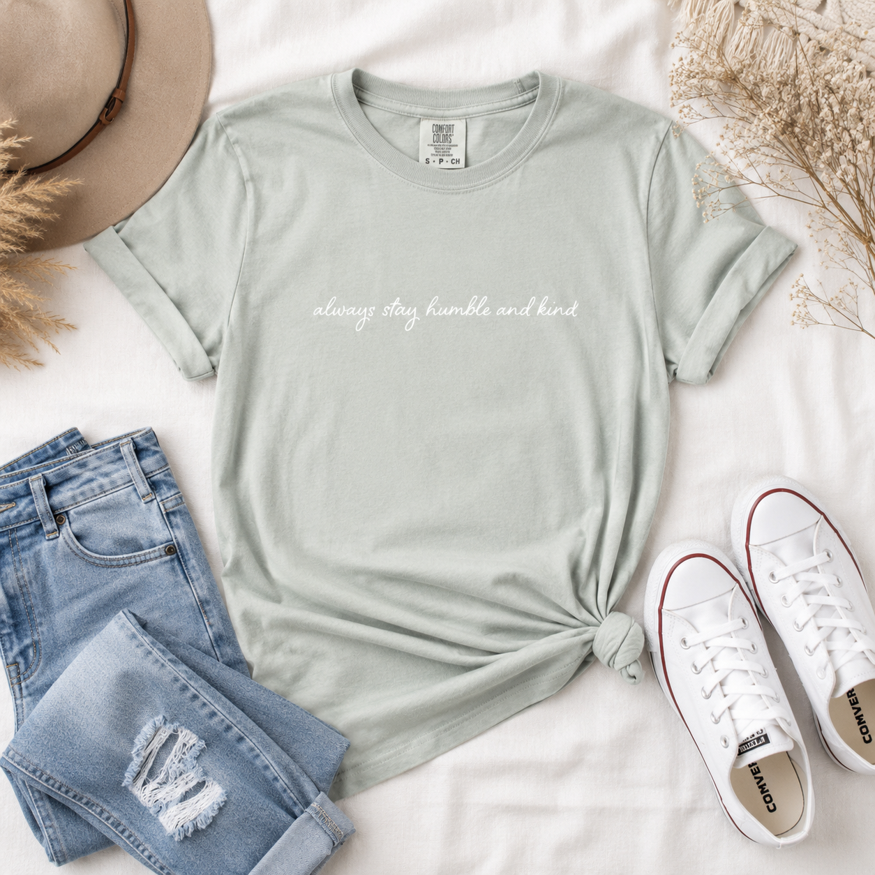 Always Be Humble and Kind Sage Green T-Shirt