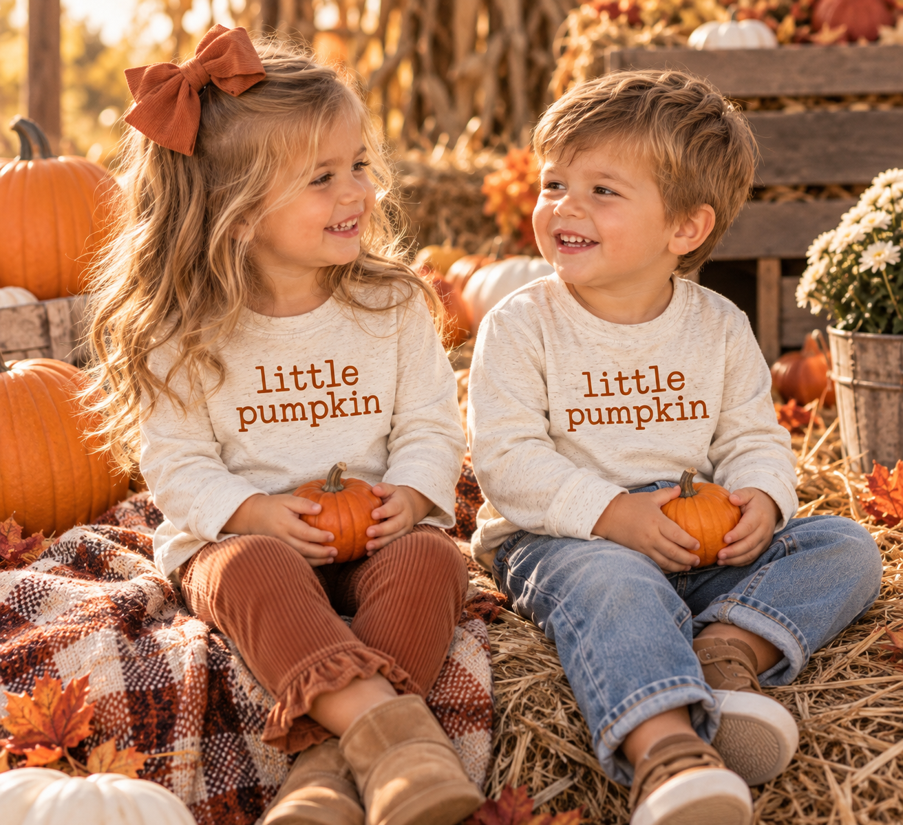 Little Pumpkin Long Sleeve Shirt | Pumpkin Shirt for Kids | Fall Toddler Shirt | Baby Fall Outfit | Pumpkin Patch Shirt | Autumn Kids Shirt