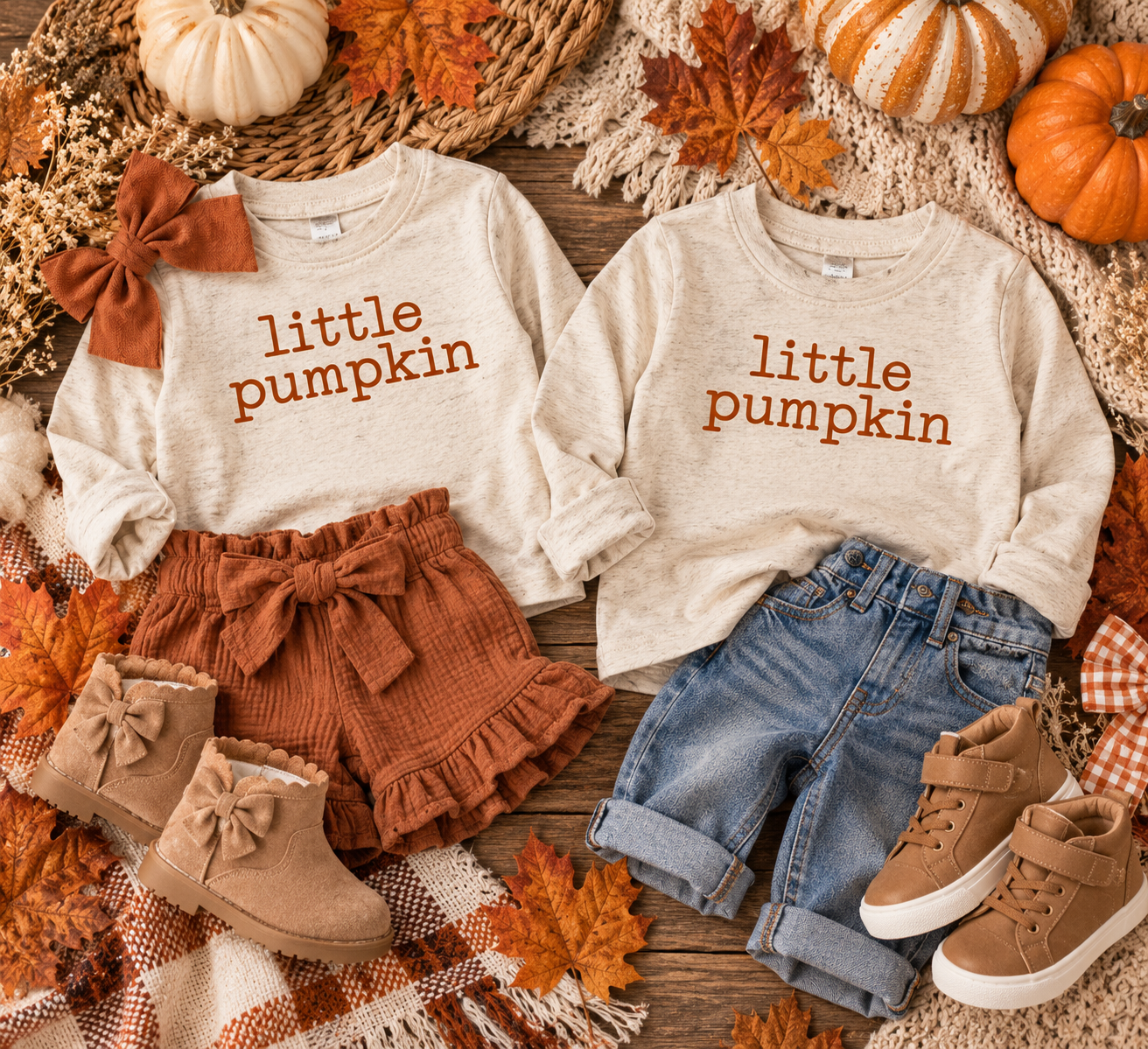 Little Pumpkin Long Sleeve Shirt | Pumpkin Shirt for Kids | Fall Toddler Shirt | Baby Fall Outfit | Pumpkin Patch Shirt | Autumn Kids Shirt