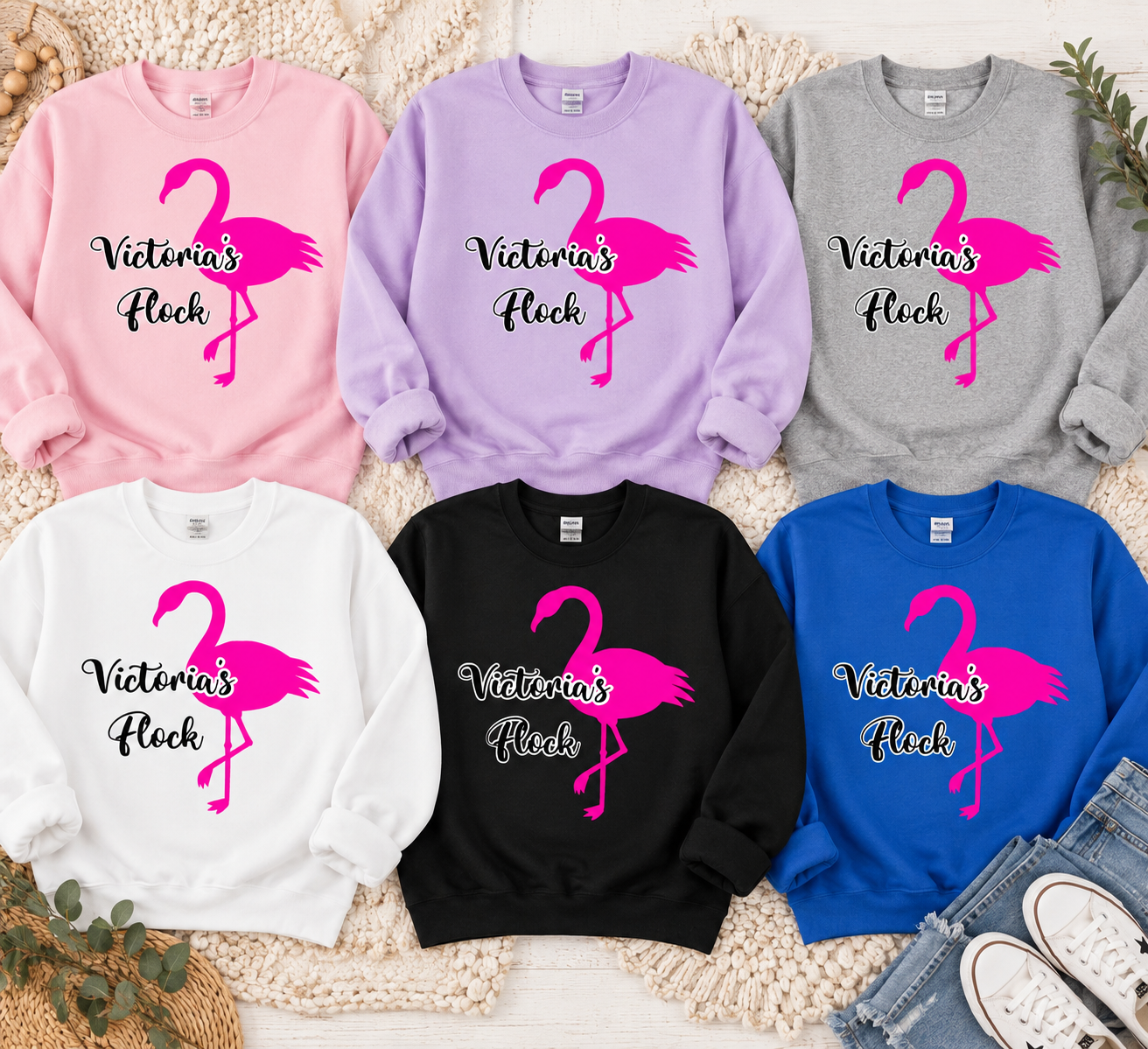 Victoria'a Flock Crewneck Sweatshirt