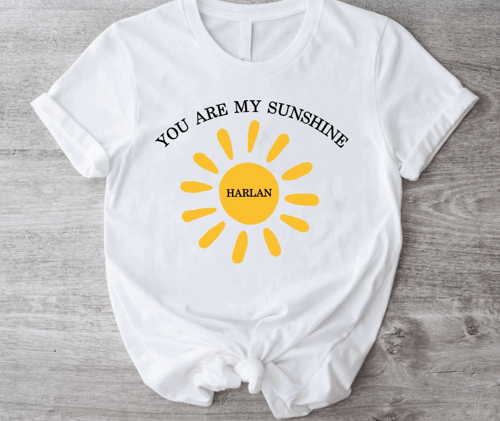 You Are My Sunshine Harlan Fundraiser White T-Shirt