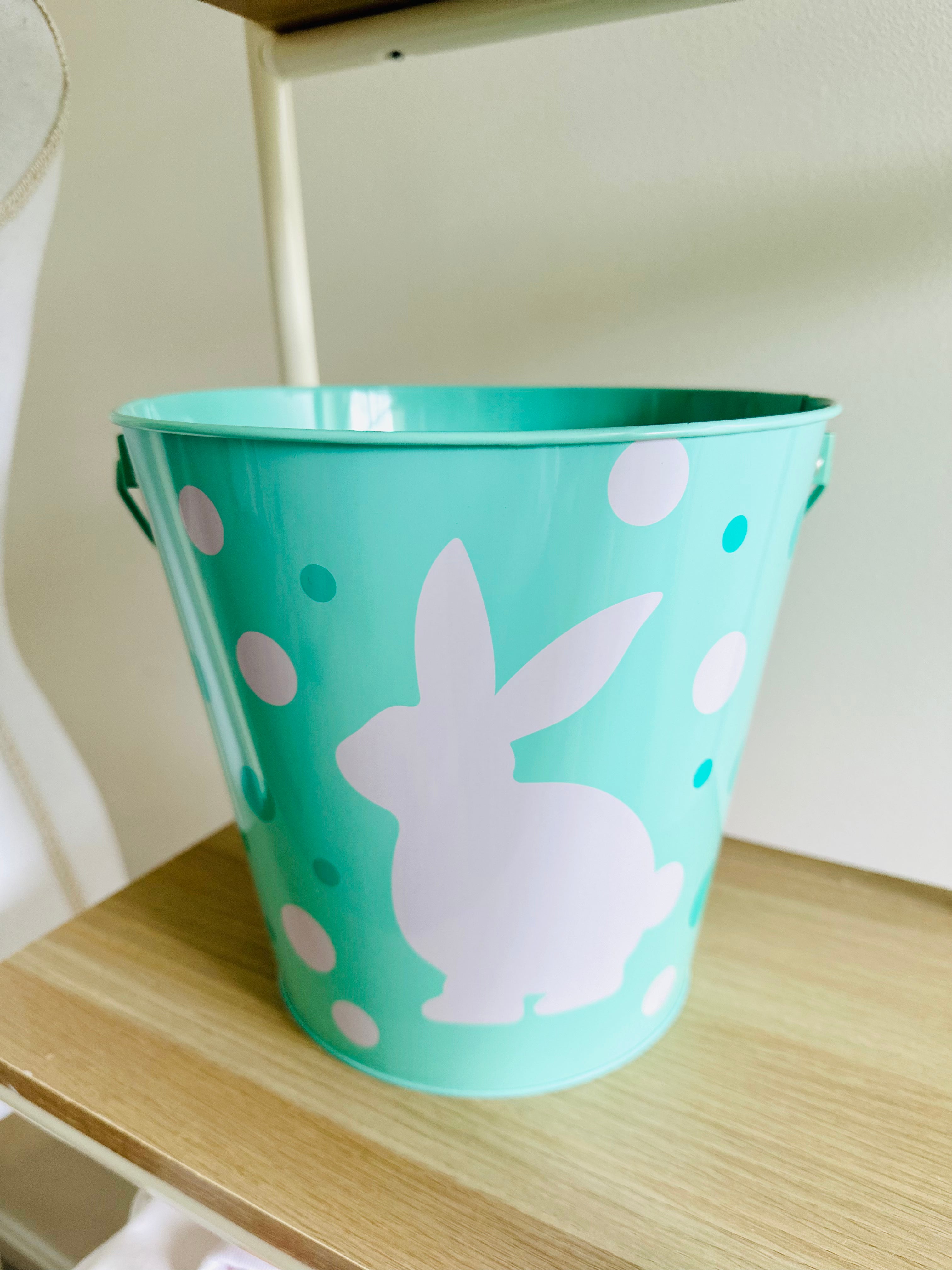 Personalized Kids Easter Basket Tin Pail