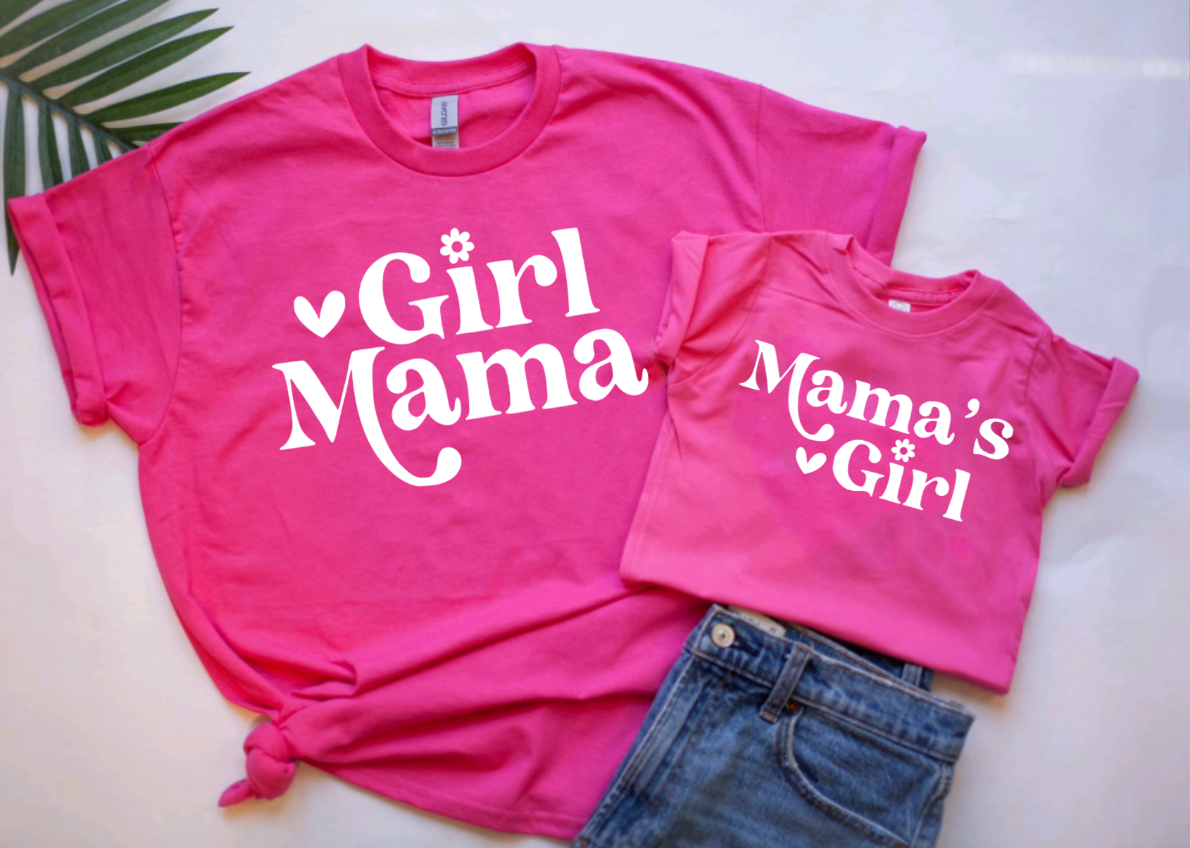Mama and Mama's Girl Matching Hot Pink Shirt