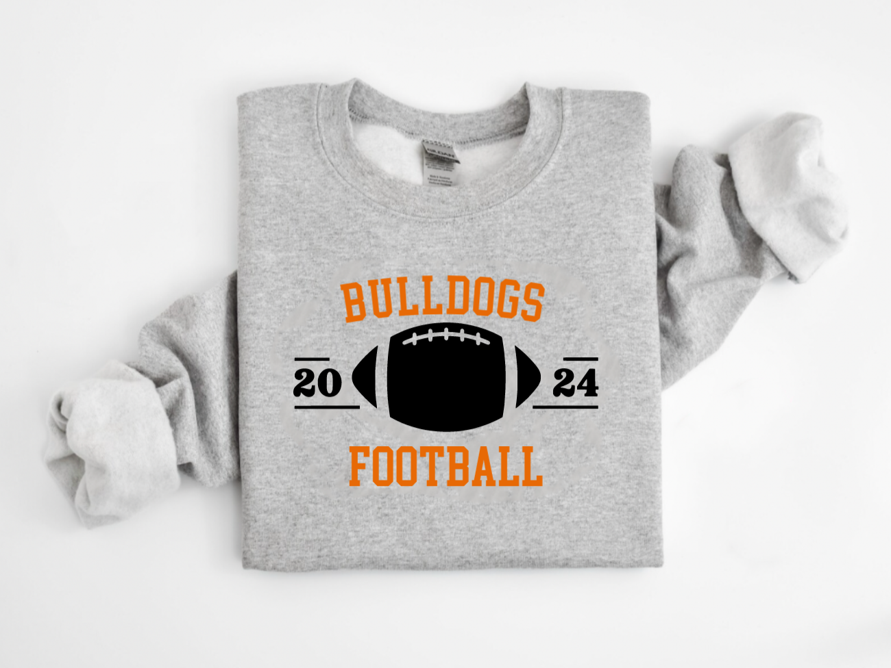 Customized School Spirit Football Crewneck Sweatshirt