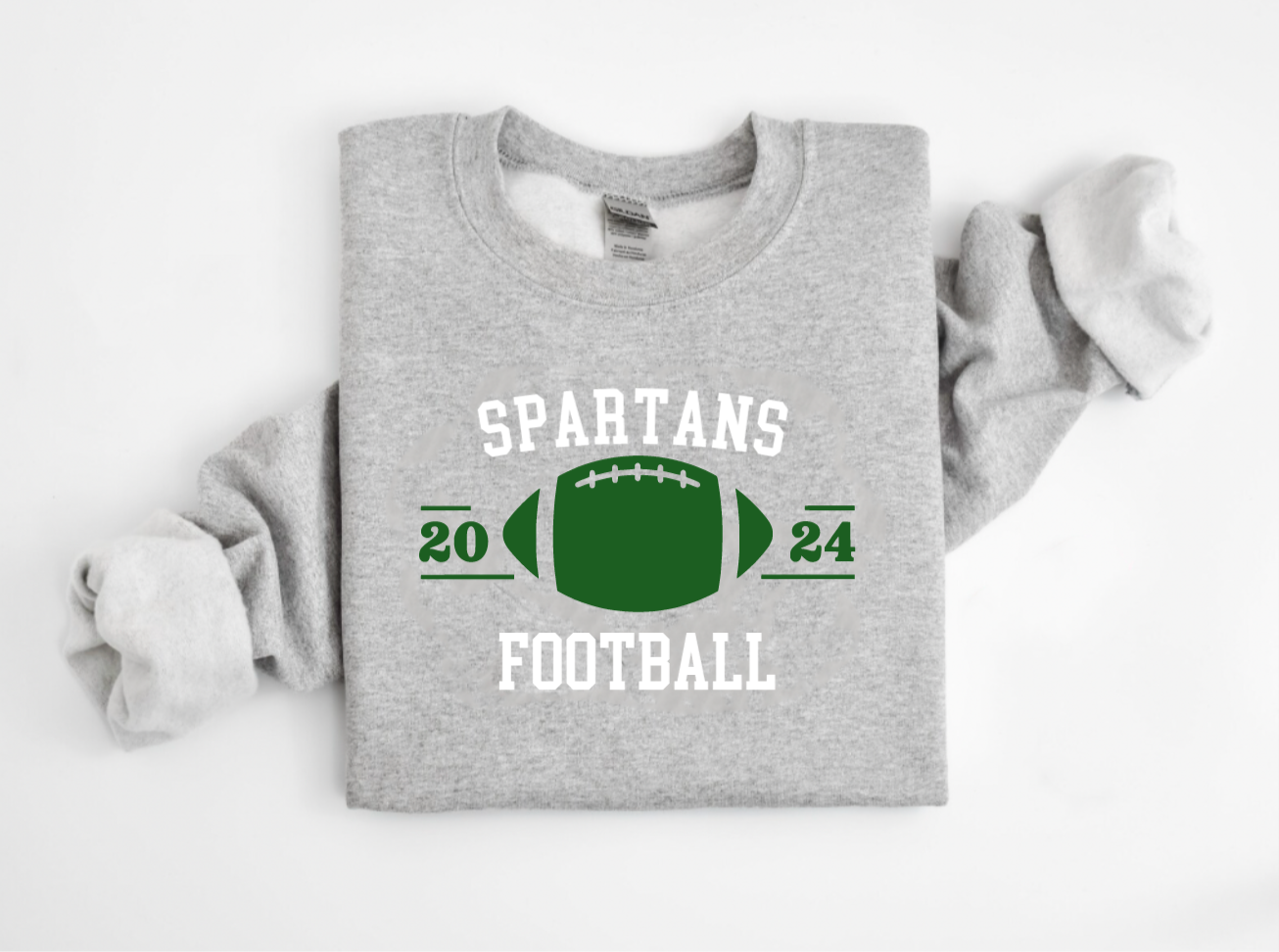 Customized School Spirit Football Crewneck Sweatshirt