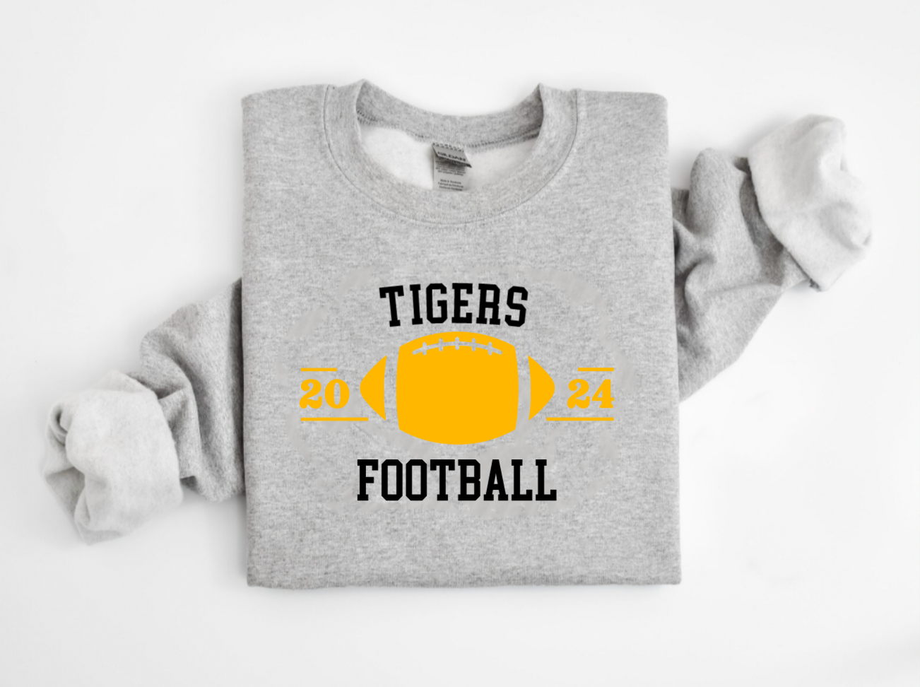 YOUTH Customized School Spirit Football Crewneck Sweatshirt